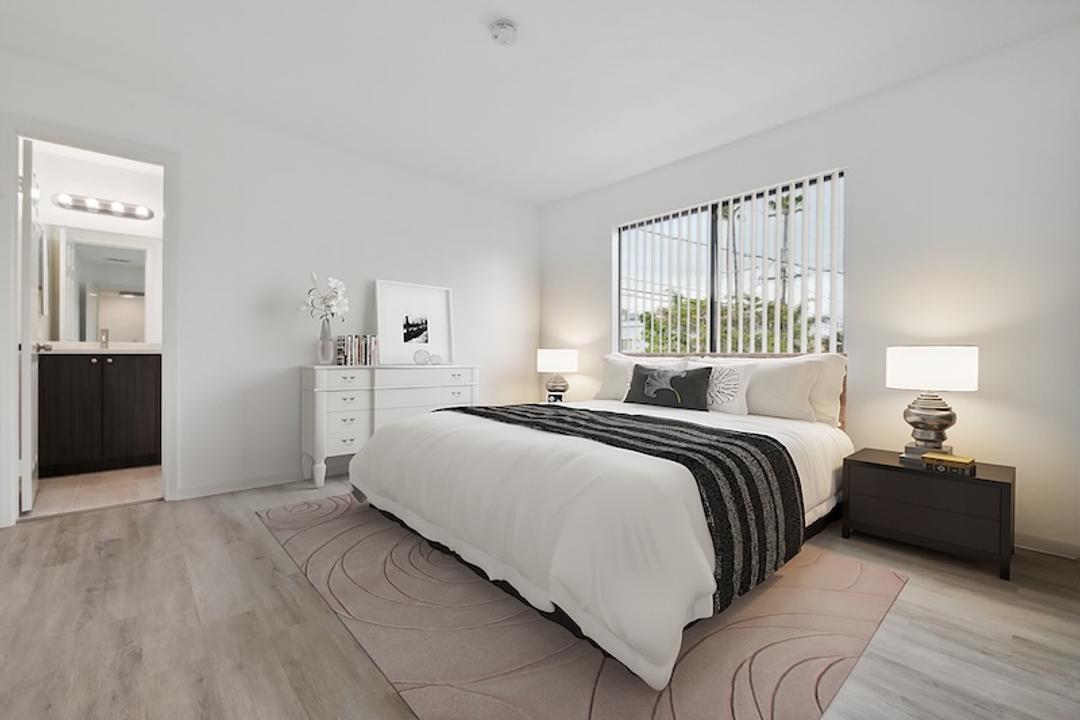 AI multi-angle staged room from angle one