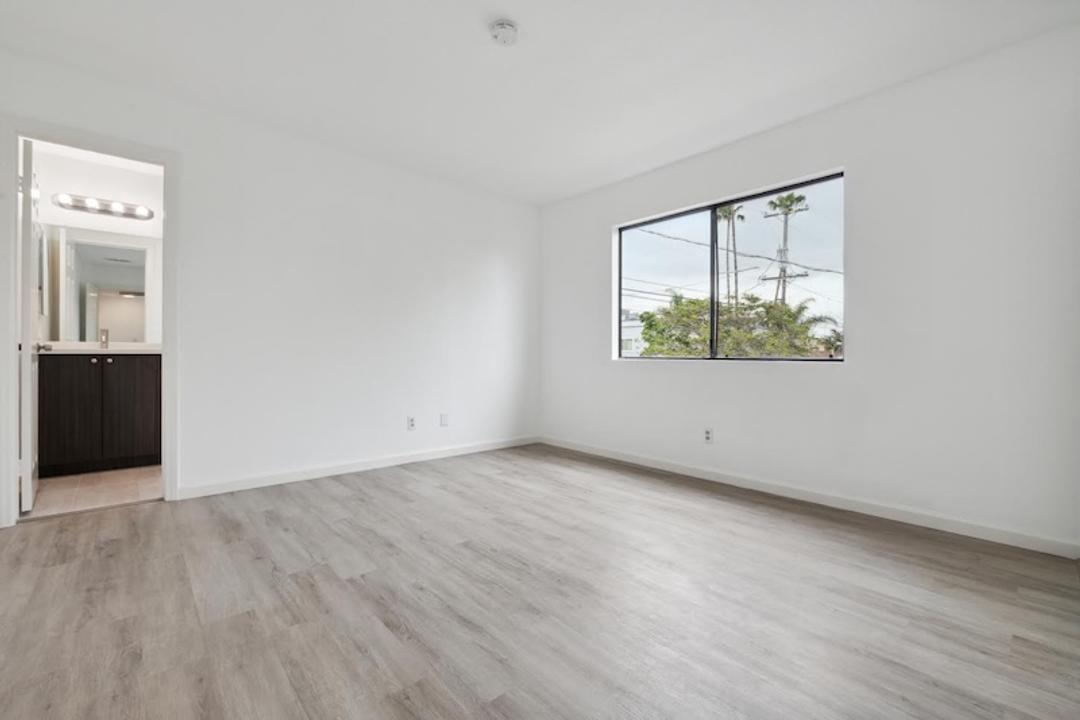 Empty room from angle one