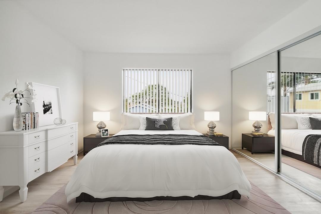 AI multi-angle staged room from angle two