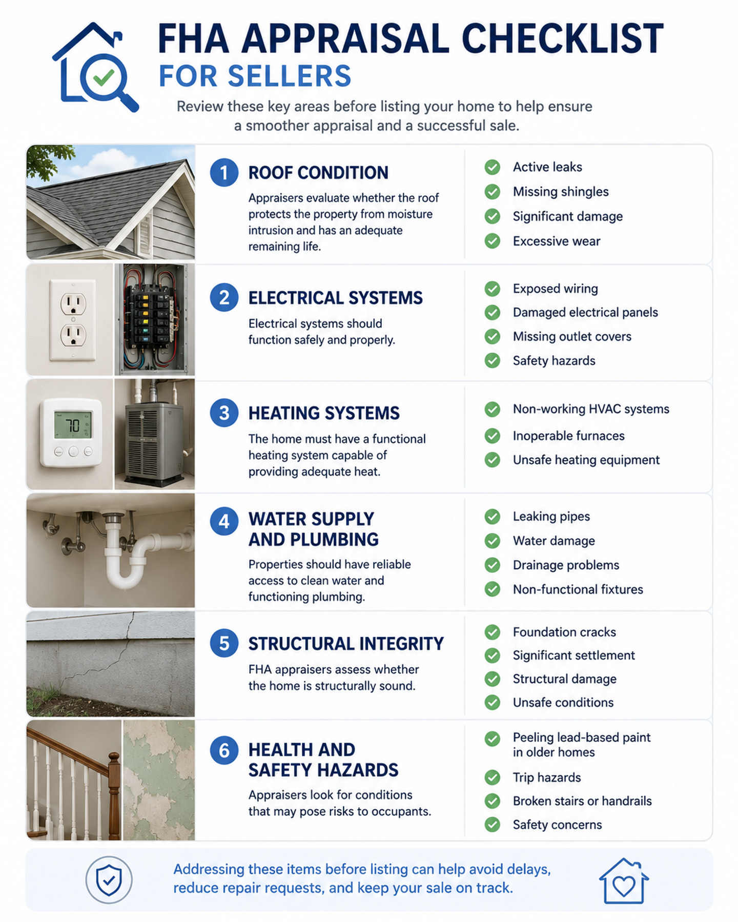 FHA Appraisal Checklist for Sellers